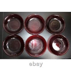 Vintage Ruby Red Anchor Hocking 53 Pc. Dishware