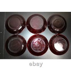 Vintage Ruby Red Anchor Hocking 53 Pc. Dishware