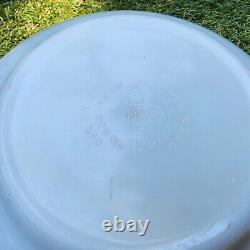 Vintage Set 4 Pyrex White Brown Farm Butterprint Cinderella Mixing Nesting Bowls