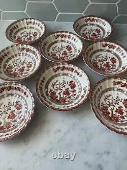 Vintage Spode INDIAN TREE Rust Dessert Bowl Set of 8 Get ready for Fall