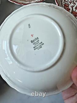 Vintage Spode INDIAN TREE Rust Dessert Bowl Set of 8 Get ready for Fall