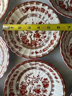 Vintage Spode INDIAN TREE Rust Dessert Bowl Set of 8 Get ready for Fall