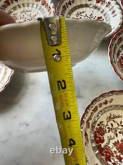 Vintage Spode INDIAN TREE Rust Dessert Bowl Set of 8 Get ready for Fall