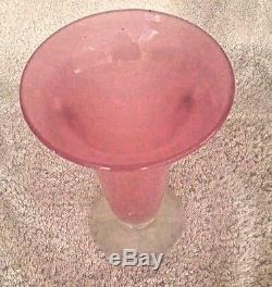 Vintage Steuben Rosaline-Alabaster-Ring Vase-Amethyst Rings-Carder Art Glass