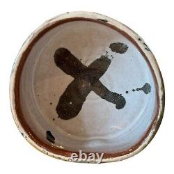 Vintage Studio Art Earthenware Pottery Glazed Low Bowl (Ron Meyers)