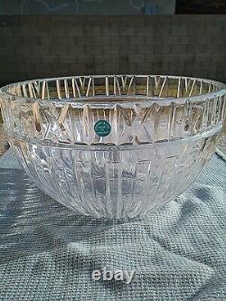 Vintage Tiffany & Co. 10 Roman Numerals Crystal Atlas Bowl Signed, Pre-owned