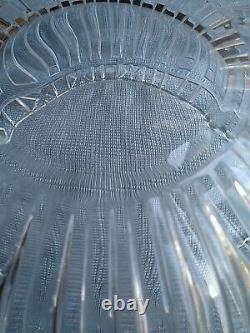 Vintage Tiffany & Co. 10 Roman Numerals Crystal Atlas Bowl Signed, Pre-owned