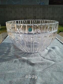 Vintage Tiffany & Co. 10 Roman Numerals Crystal Atlas Bowl Signed, Pre-owned