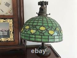 Vintage Tiffany Studios 10 Acorn Shade & Base Counterweight Desk Lamp #417