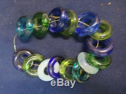 Vintage Tiffany Studios Favrile glass Rings (15) & Jewels (150)