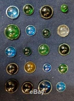 Vintage Tiffany Studios Favrile glass Rings (15) & Jewels (150)