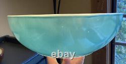 Vintage Turquoise Pyrex 025/410 Square Chip Dip Excellent 1959 Original Bracket