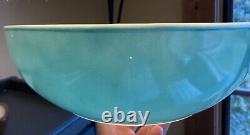 Vintage Turquoise Pyrex 025/410 Square Chip Dip Excellent 1959 Original Bracket