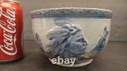 Vintage Used Old Sleepy Eye Salt Bowl (with impressed X on bottom) Native American