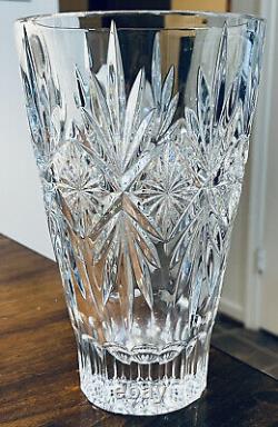 Vintage Waterford Normandy Heavy Crystal Vase 10 High 6.25Wide Excellent