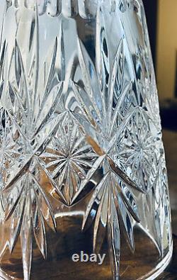 Vintage Waterford Normandy Heavy Crystal Vase 10 High 6.25Wide Excellent