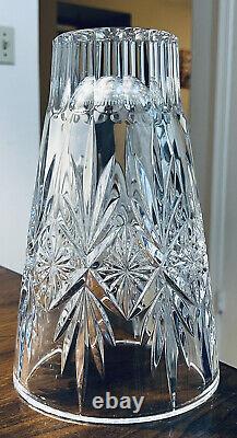 Vintage Waterford Normandy Heavy Crystal Vase 10 High 6.25Wide Excellent