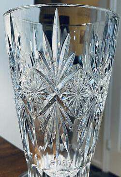 Vintage Waterford Normandy Heavy Crystal Vase 10 High 6.25Wide Excellent