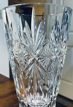 Vintage Waterford Normandy Heavy Crystal Vase 10 High 6.25Wide Excellent