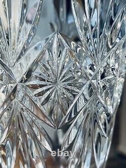 Vintage Waterford Normandy Heavy Crystal Vase 10 High 6.25Wide Excellent