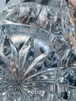 Vintage Waterford Normandy Heavy Crystal Vase 10 High 6.25Wide Excellent
