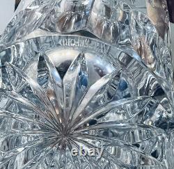 Vintage Waterford Normandy Heavy Crystal Vase 10 High 6.25Wide Excellent