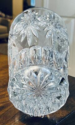 Vintage Waterford Normandy Heavy Crystal Vase 10 High 6.25Wide Excellent
