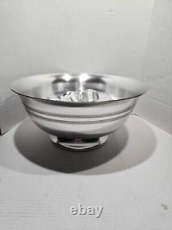 Vintage Wear Ever Large Aluminum Punch Bowl With12 Cups