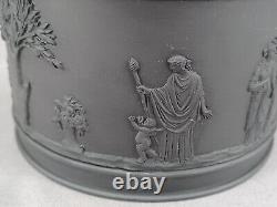 Vintage Wedgwood Made in England Neoclassical Figures Black Basalt Sugar