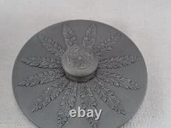Vintage Wedgwood Made in England Neoclassical Figures Black Basalt Sugar
