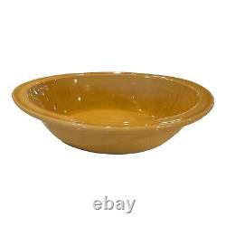 Vintage Yellow Ware Oval Pottery Serving Bowl 60 oz Owned by Martha Stewart