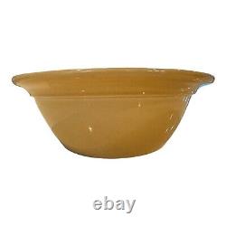 Vintage Yellow Ware Oval Pottery Serving Bowl 60 oz Owned by Martha Stewart