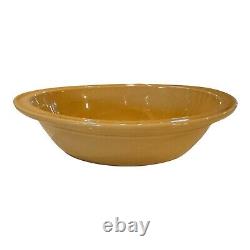 Vintage Yellow Ware Oval Pottery Serving Bowl 60 oz Owned by Martha Stewart