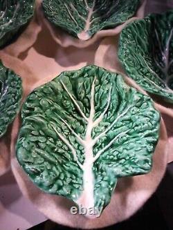 Vintage cabbage bowls dishes cabbageware ceramic pottery green Set Of 6