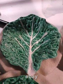 Vintage cabbage bowls dishes cabbageware ceramic pottery green Set Of 6
