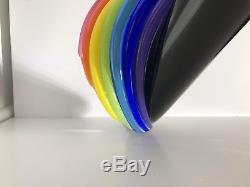 Vitrix Glass 22 Heechee Rainbow Art Glass Sculpture Perfect Condition