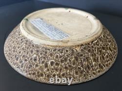 Volcanic Lava Low Bowl 1980 Douglas Ferguson Pigeon Forge Pottery, Tennessee