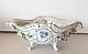 Von Schierholz Dresden German Porcelain 11x4x7 Flower Bowl Vase Basket Antique