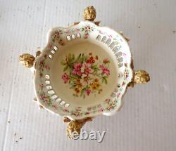 Von Schierholz Dresden German Porcelain Cherub Putti Bowl Vase Basket Antique