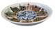 Vtg 1985 Iron Mountain Stoneware Sally Patterson Abstract 9 Serving Bowl RARE