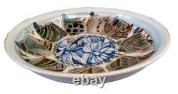 Vtg 1985 Iron Mountain Stoneware Sally Patterson Abstract 9 Serving Bowl RARE