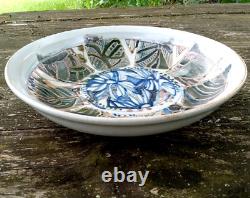 Vtg 1985 Iron Mountain Stoneware Sally Patterson Abstract 9 Serving Bowl RARE
