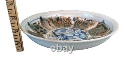 Vtg 1985 Iron Mountain Stoneware Sally Patterson Abstract 9 Serving Bowl RARE