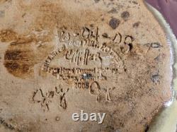 Vtg. Millers mud pottery, large handmade decorative shallow bowl