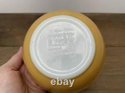 Vtg Pyrex 401 Bowl Rare Factory Mistake Butterfly Gold Small 1.5pt Double Stamp
