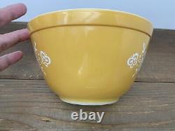 Vtg Pyrex 401 Bowl Rare Factory Mistake Butterfly Gold Small 1.5pt Double Stamp