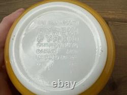 Vtg Pyrex 401 Bowl Rare Factory Mistake Butterfly Gold Small 1.5pt Double Stamp