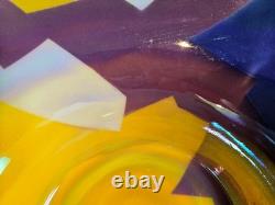 Vtg. Richard Cohen studio art pottery bowl, October 1995