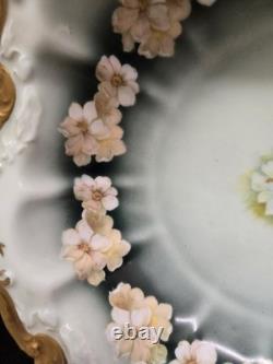 Vtg. Rosenthal fancy bowl, Alice gilt trim floral border