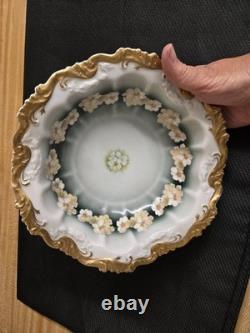 Vtg. Rosenthal fancy bowl, Alice gilt trim floral border